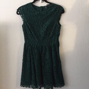 Lace Green Party dress